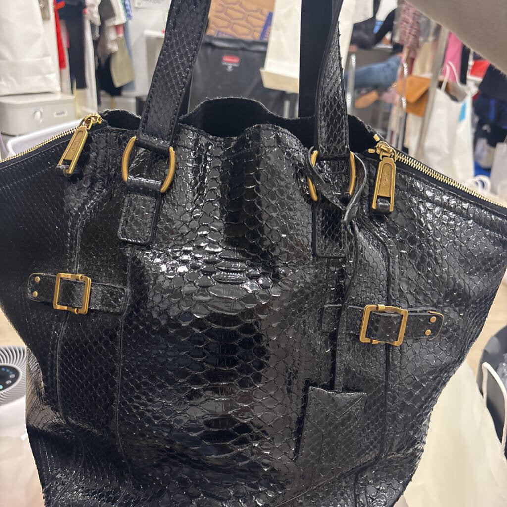2007 Black Python Sac Downtown Bag