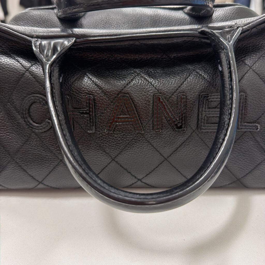 2000-02 Vintage Black Caviar Bowler Bag