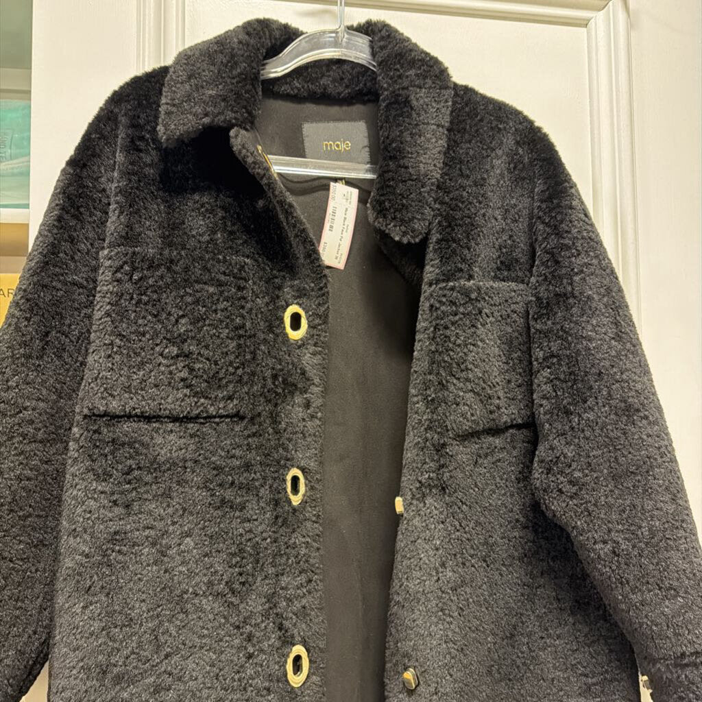 Black Faux Fur Jacket