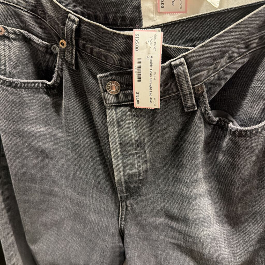 Gray Straight Leg Jean