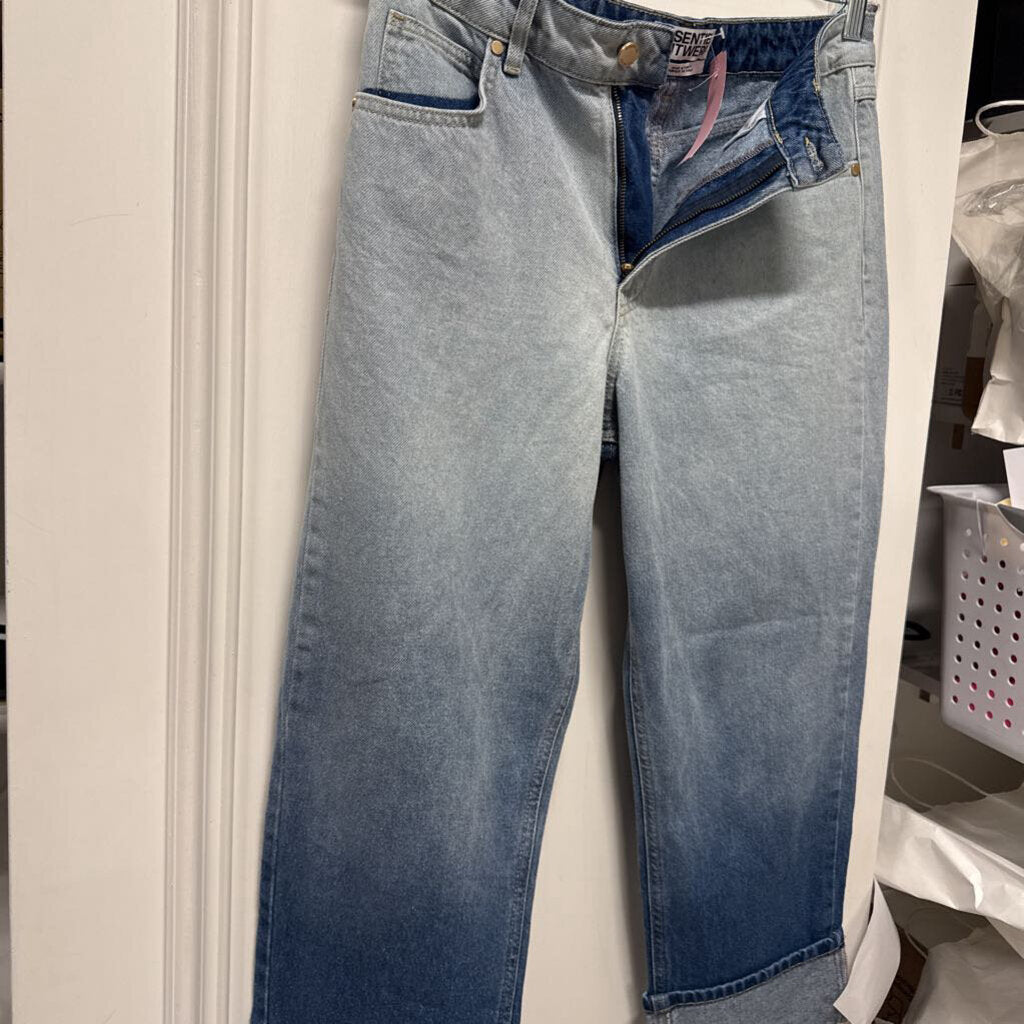 Ombre Wash Straight Leg Jean