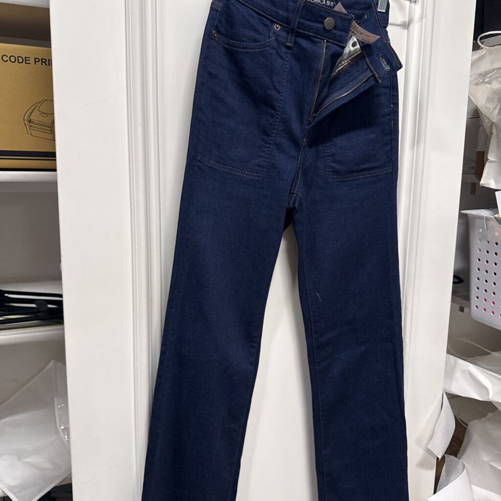 Dark Wash Straight Leg Jean