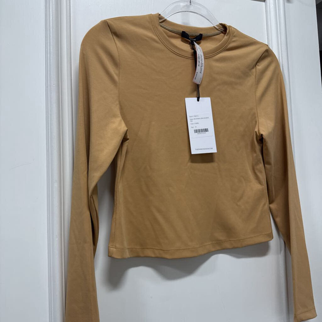 Beige Tencel Cropped Top (NWT)