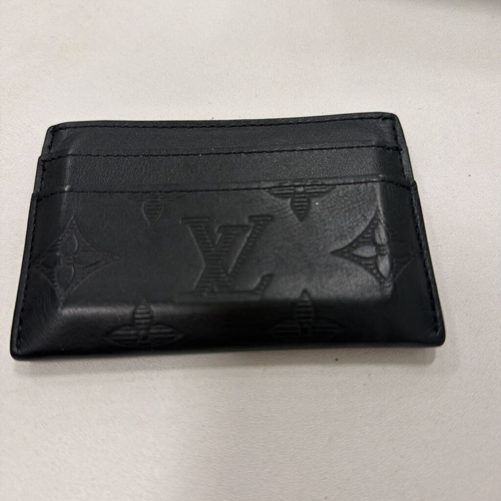 Black Leather Card Holder
