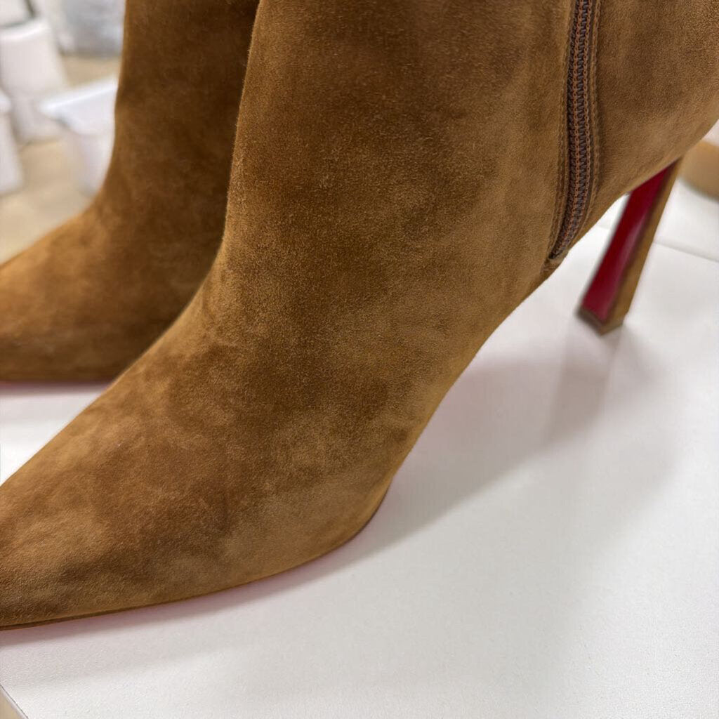 Brown Suede Ankle Boots, 42