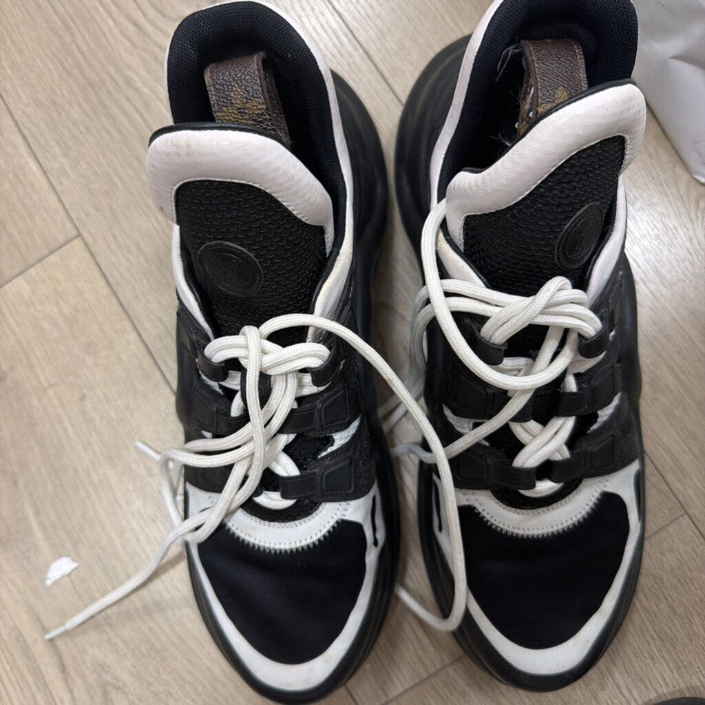 Louis Vuitton Black White Trim Chunky Sneaker