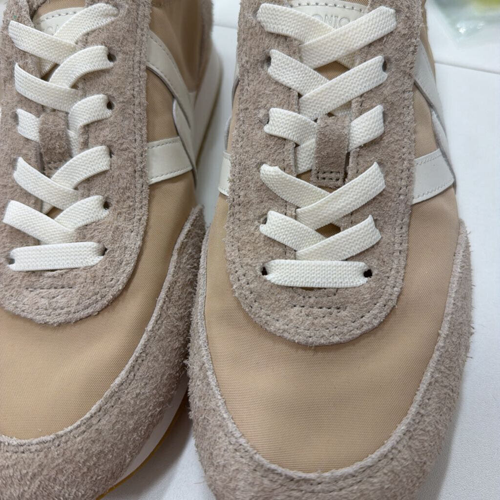 Beige Suede Sneaker, 9.5