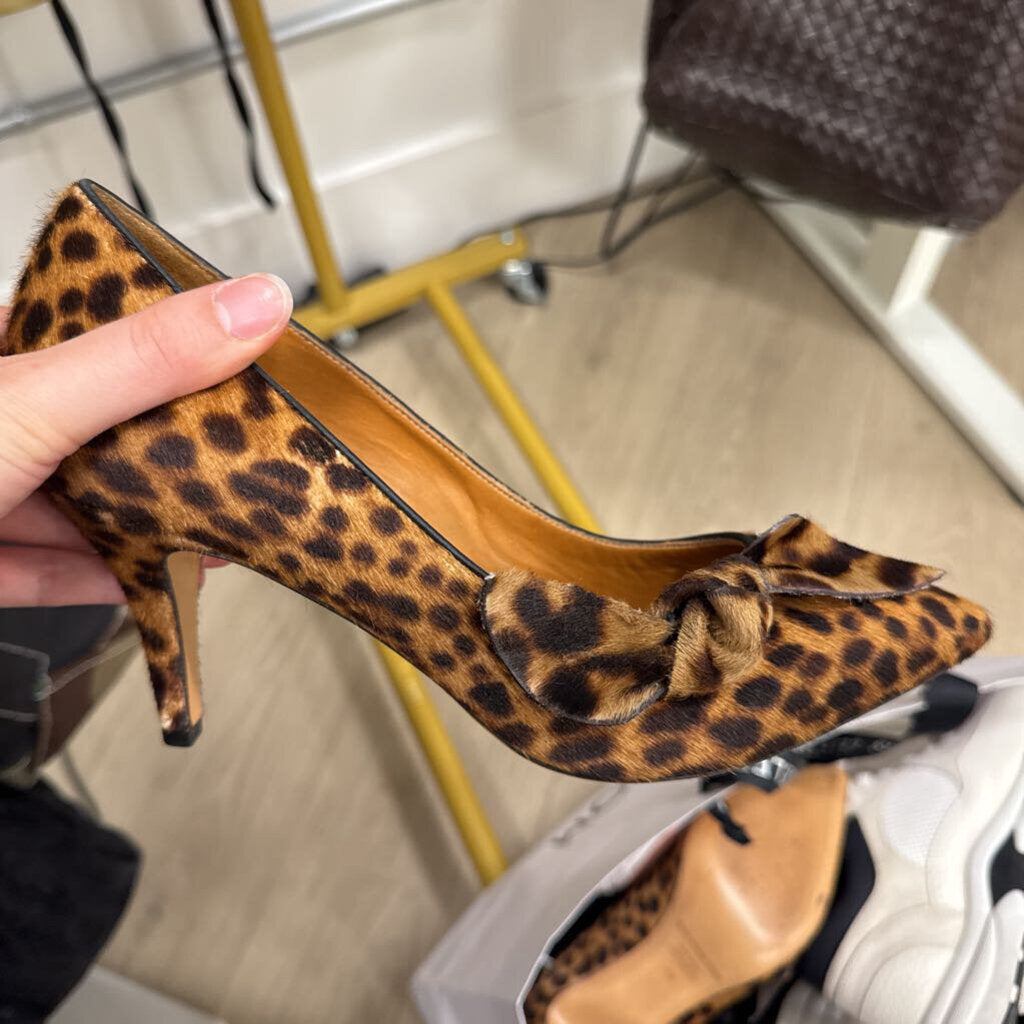 Isabel Marant Etoile Leopard Pony Hair Heels