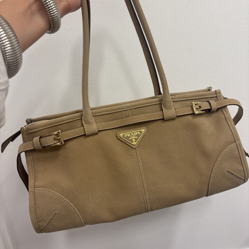 Beige Suede Bonnie Easy West Bag