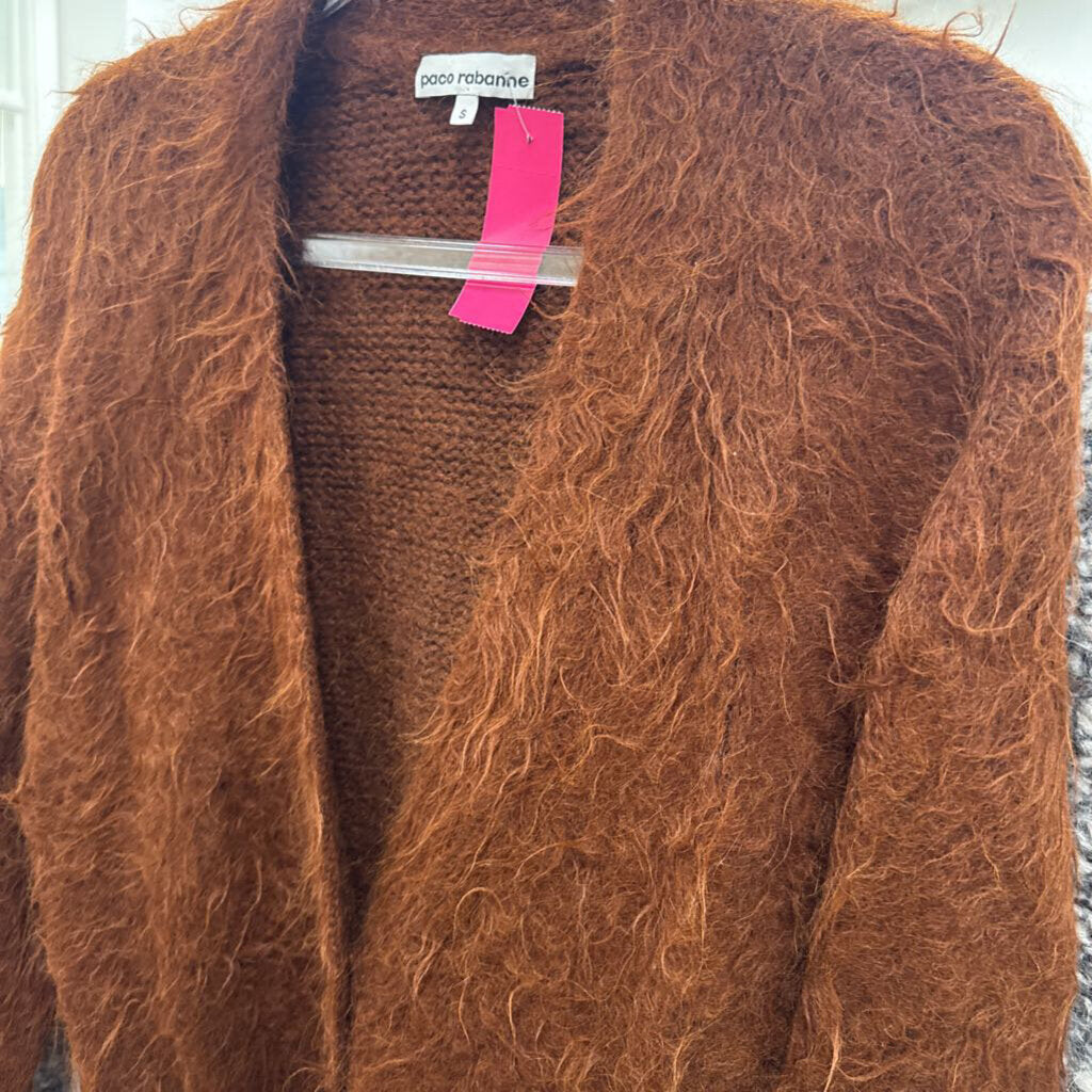 Brown Alpaca Blend Cardigan