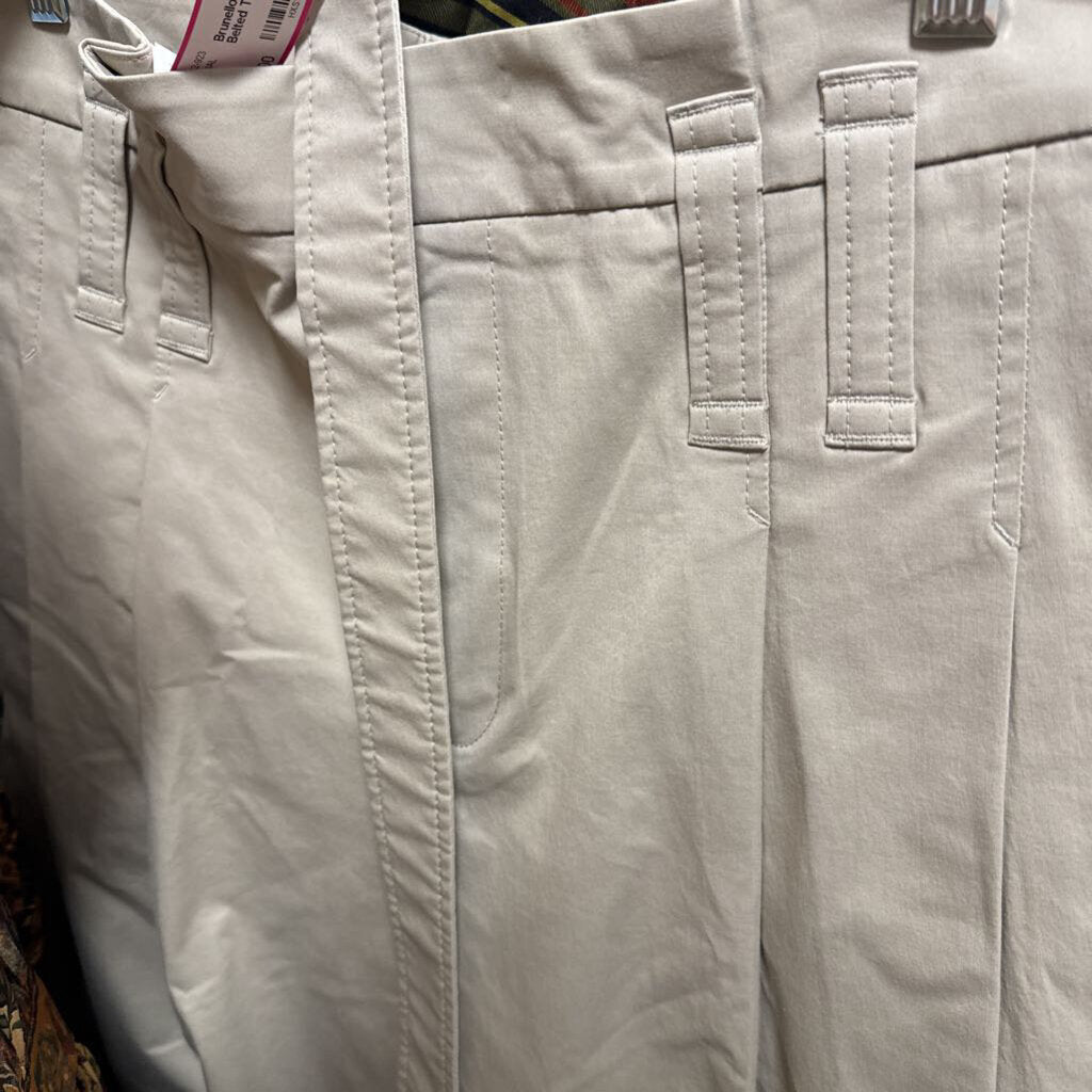 Khaki Cotton Belted Trousers