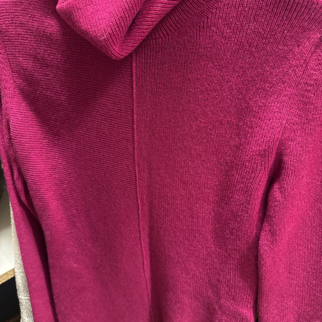 Fuschia Cashmere Turtleneck Sweater (NWT)