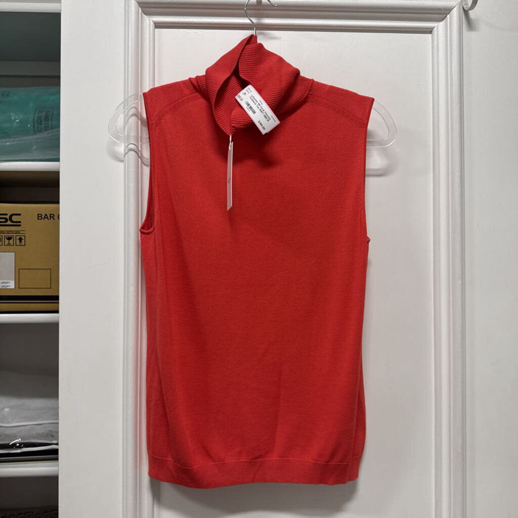 Coral Viscose Turtleneck Top (NWT 498)
