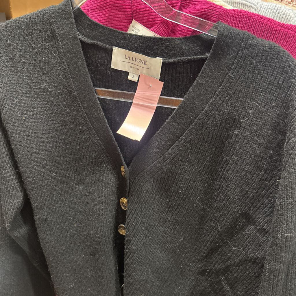 Black Cashmere Cardigan