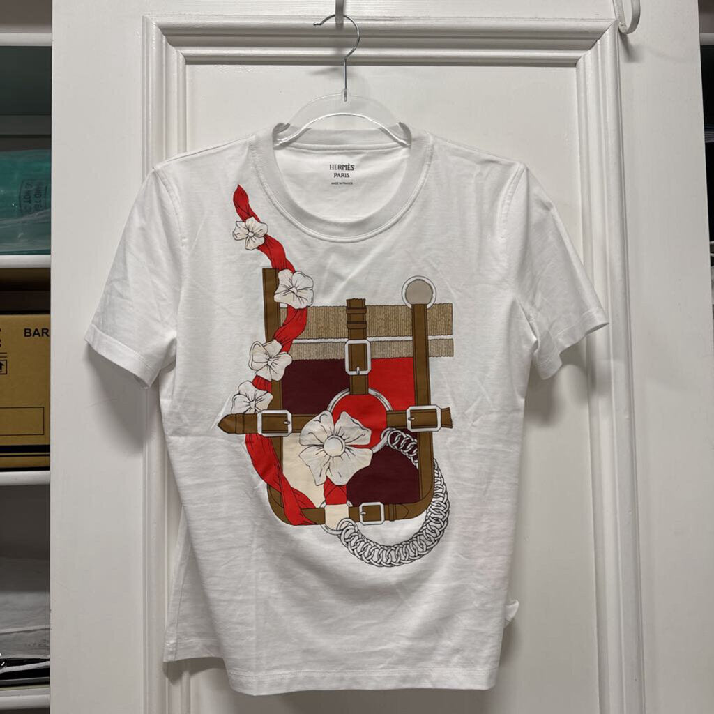 White Cotton Graphic Tee
