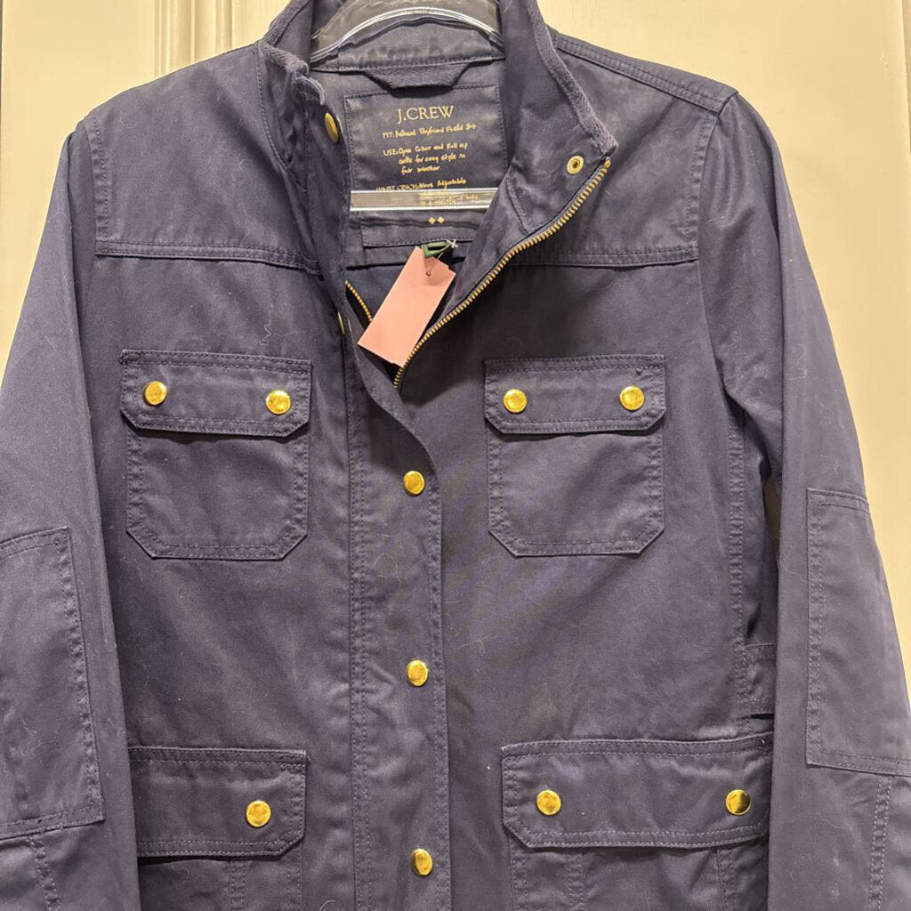 Blue Cotton Field Jacket