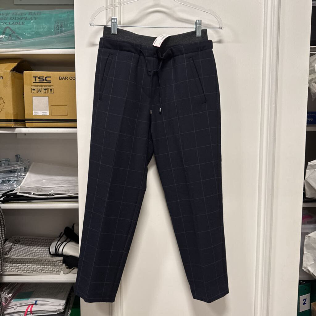 Navy Poly/Wool Pant