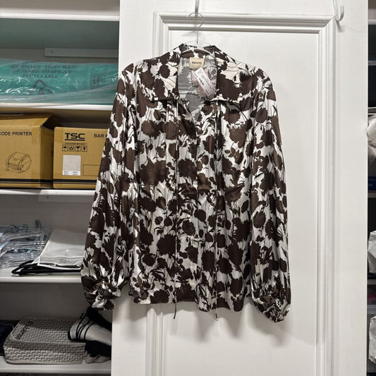 Brown/Cream Cupro Top