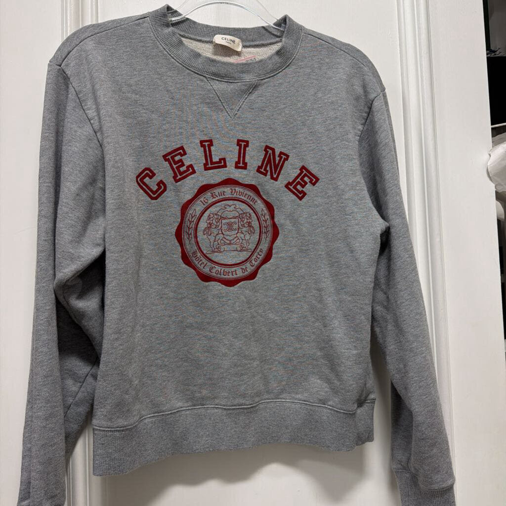 Black/Red Cotton Logo Sweatshirt