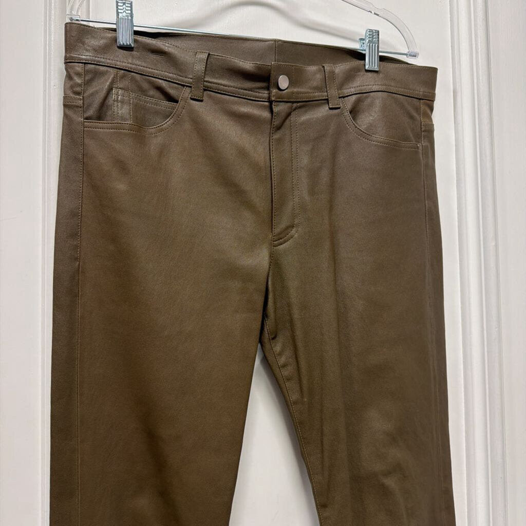 Green Leather Pants