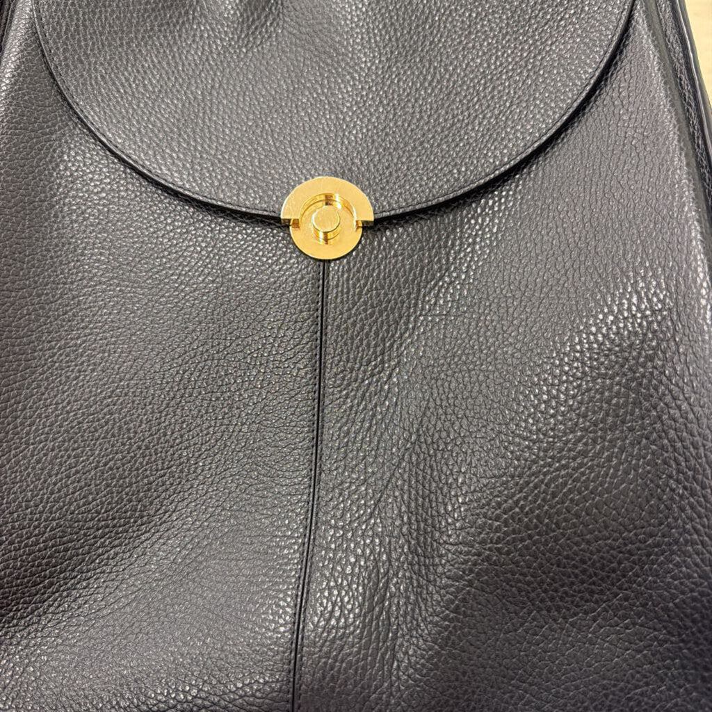 Black Leather Shoulder Bag