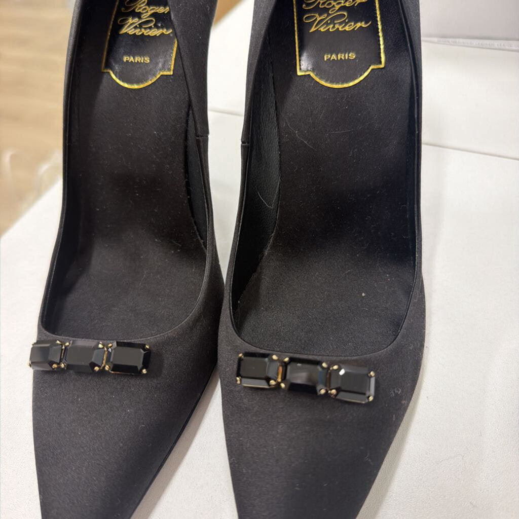 Black Satin Heel, 39.5