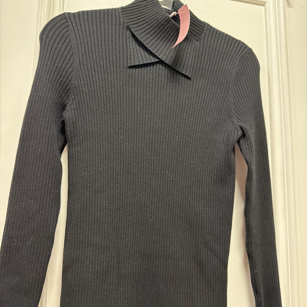 Black Wool Turtleneck Sweater