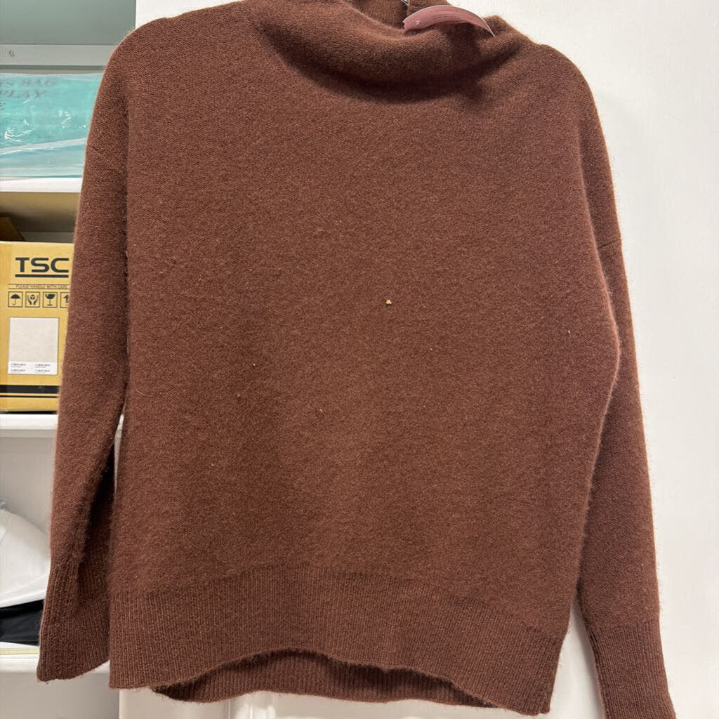 Brown Brushed Cashmere Sweater