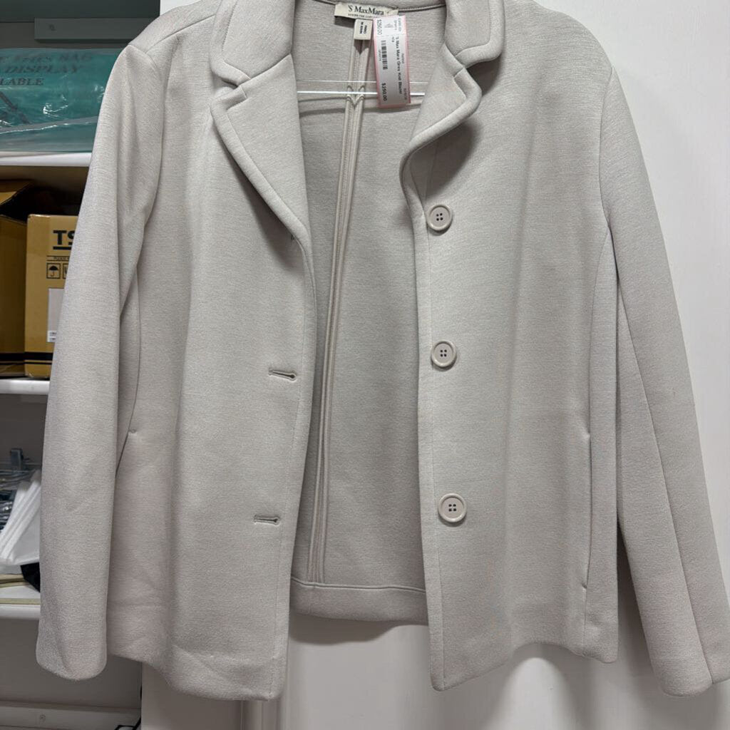 Grey Knit Blazer