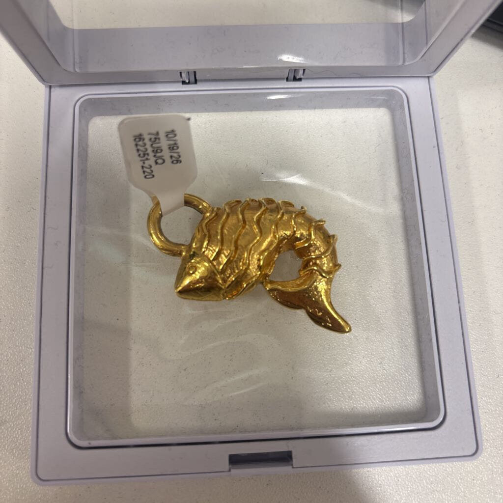 Gold Fish Pendant Charm
