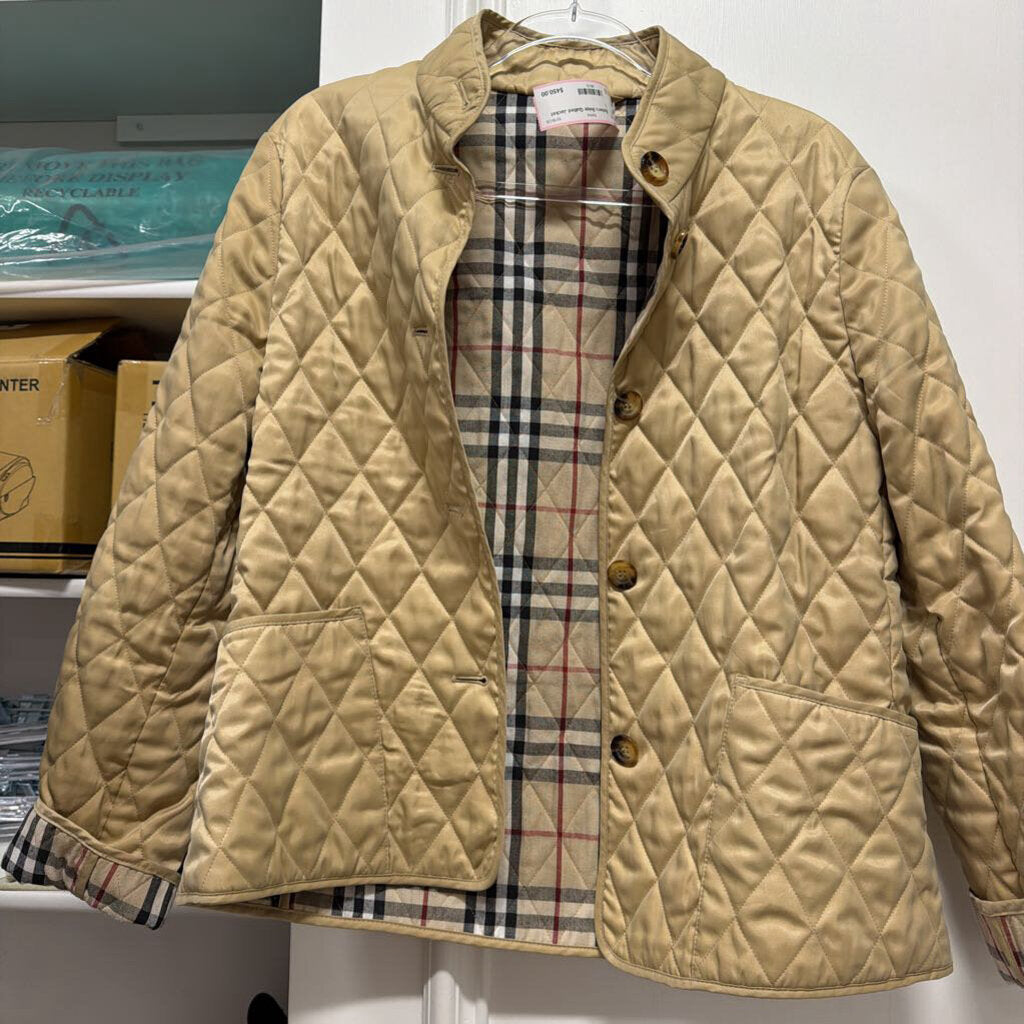 Beige Quilted Jacket