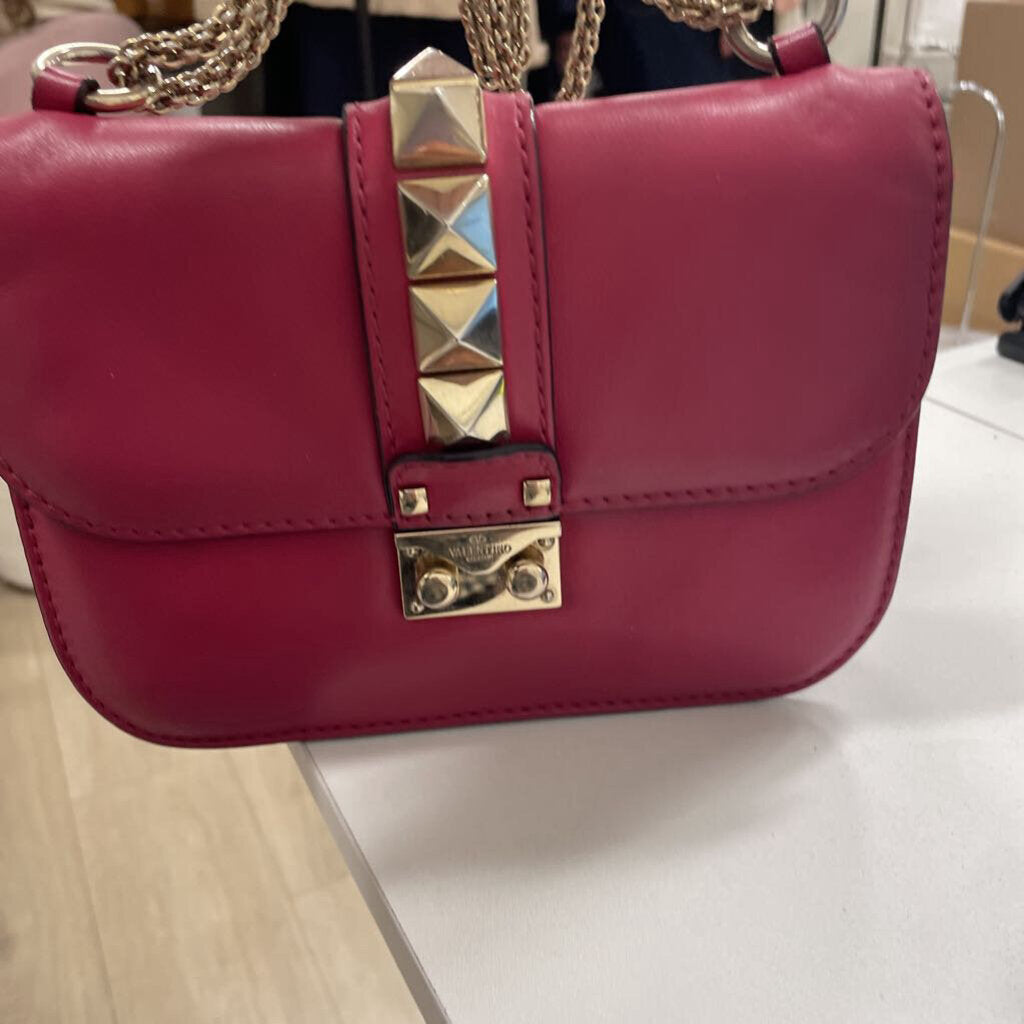 Pink Rockstud Glam Lock Shoulder Bag (est 1895)