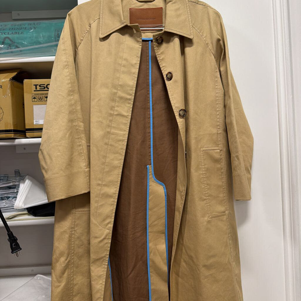 Tan Cotton Trench Coat