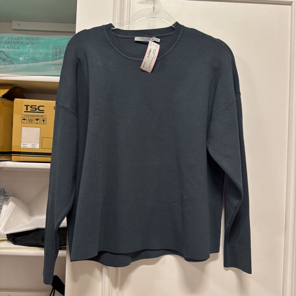 Teal Viscose/Nylon Top