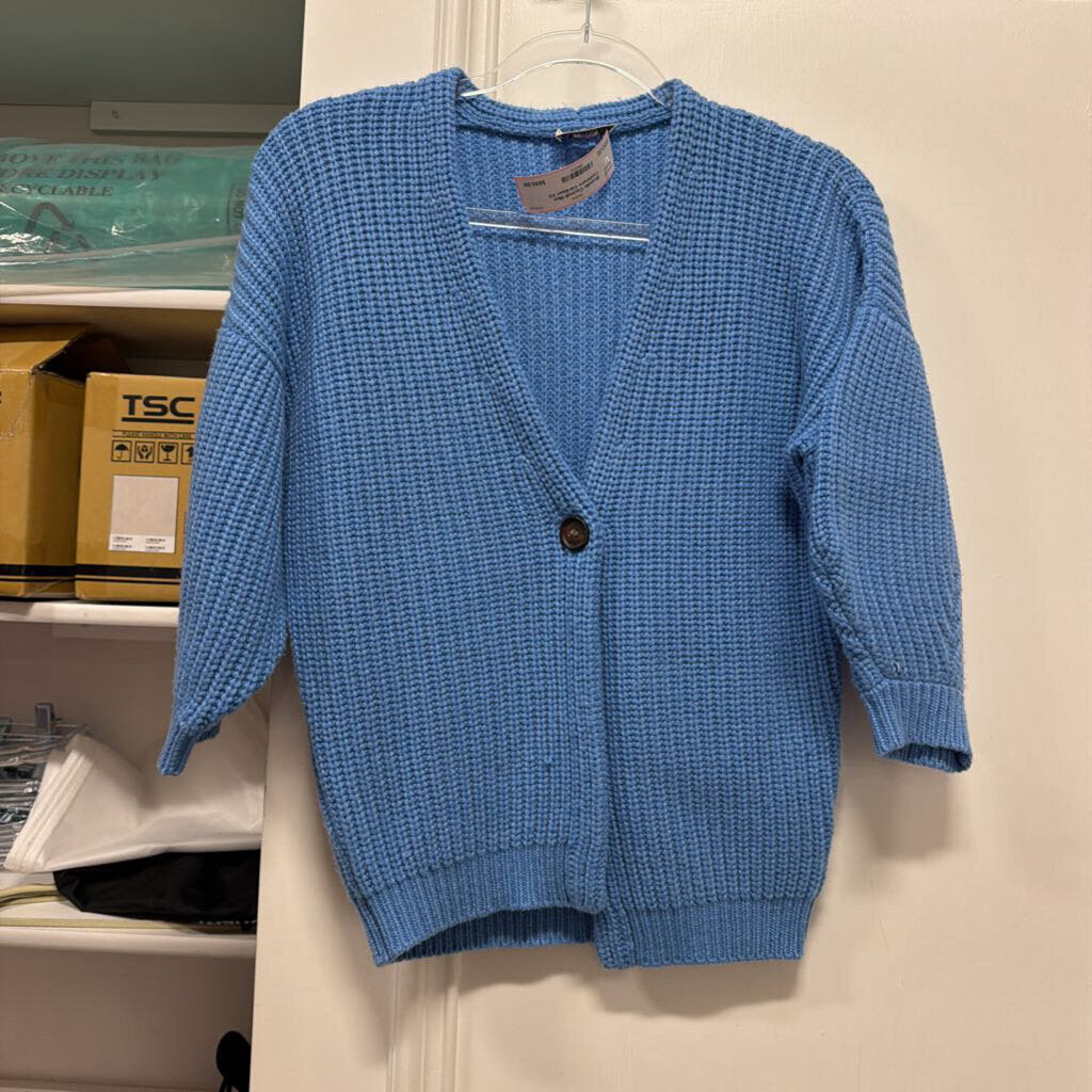 Blue Cashmere Cardigan