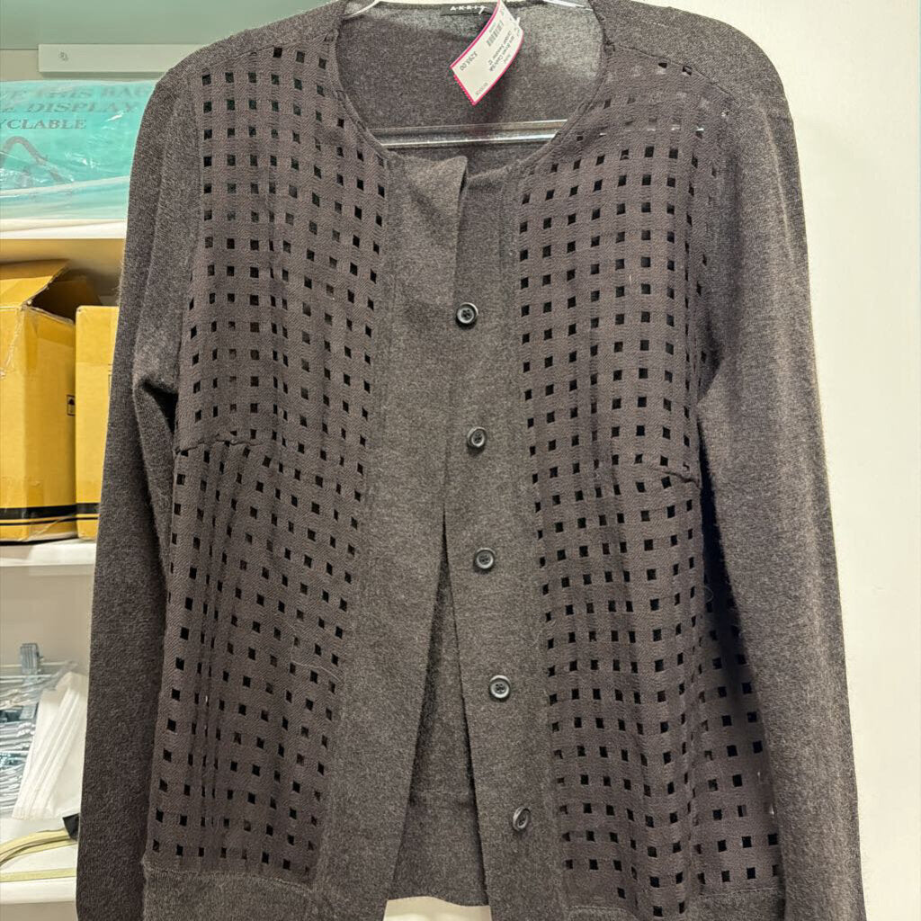Brown Cash/Silk Cardgian Sweater
