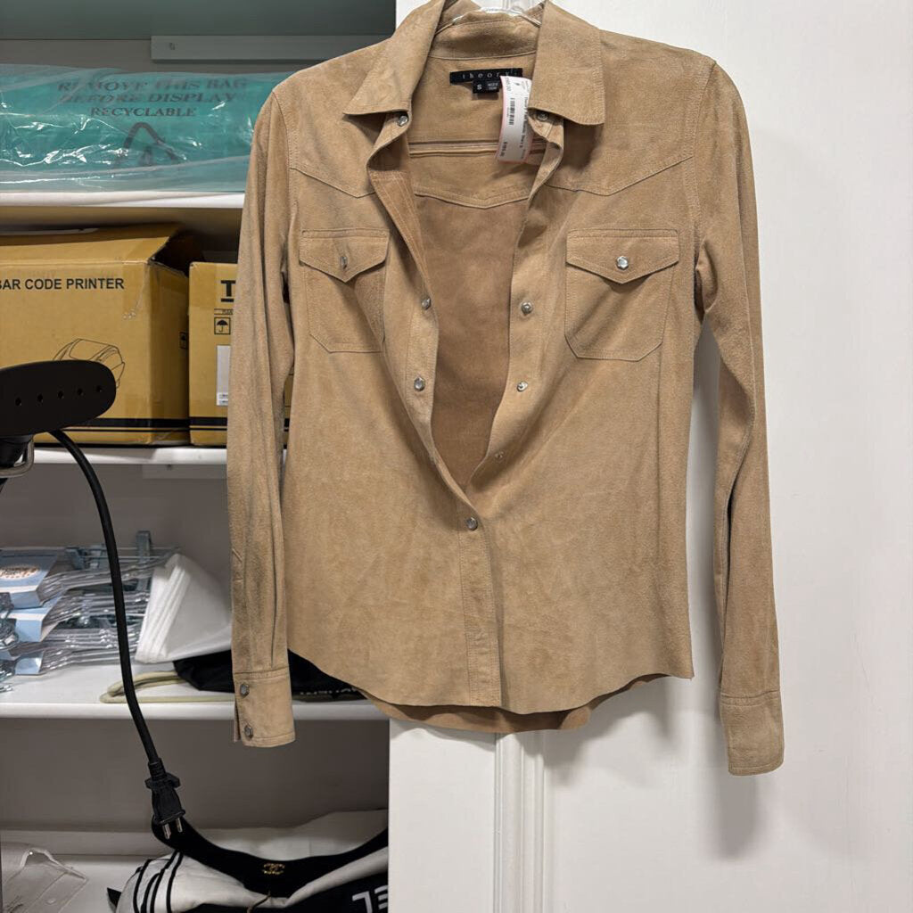 Tan Suede Shirt