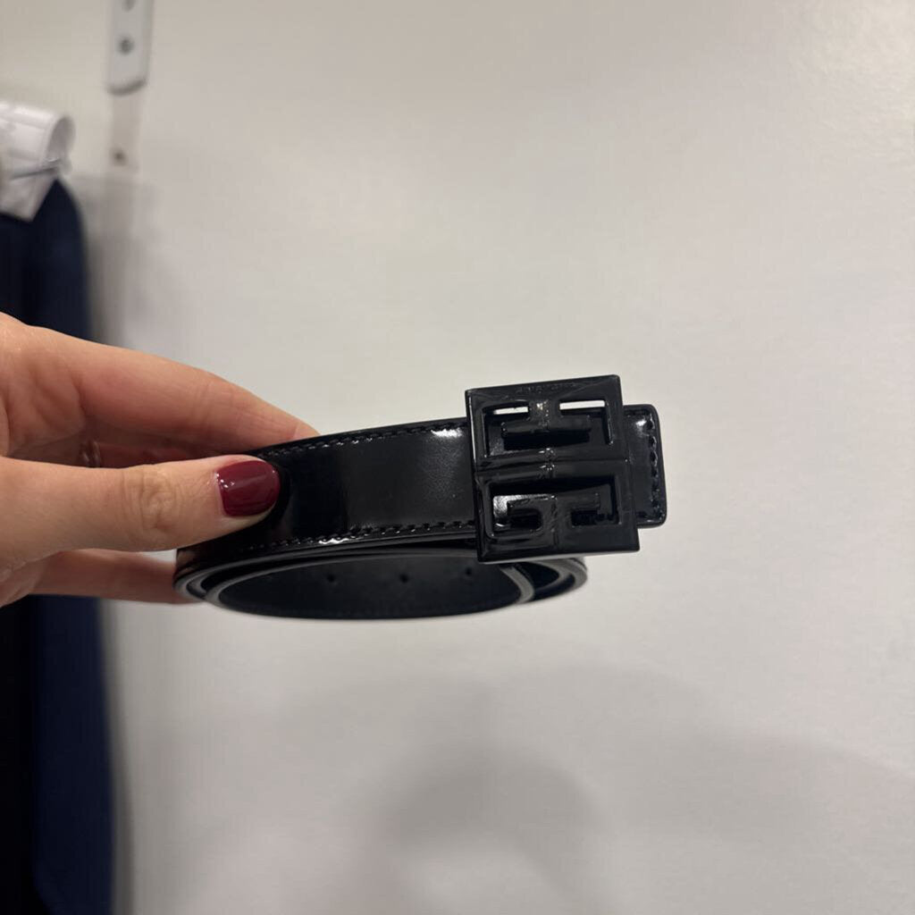 Givenchy Black Leather Belt, 85
