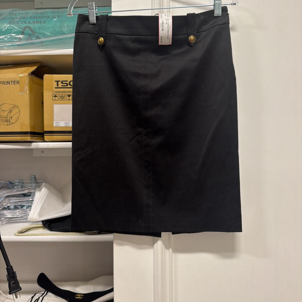 Vintage Black Pencil Skirt