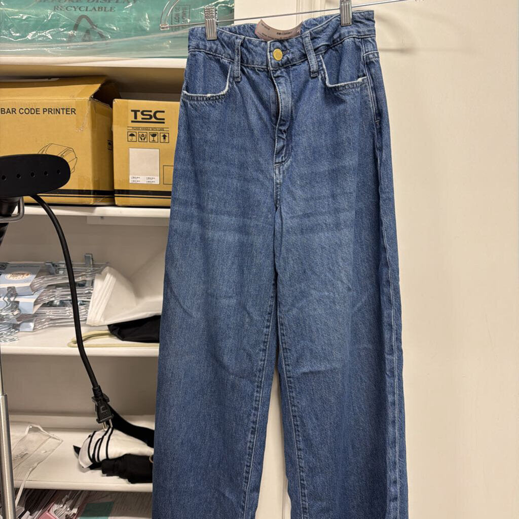 Medium Wash Wide Leg Jean