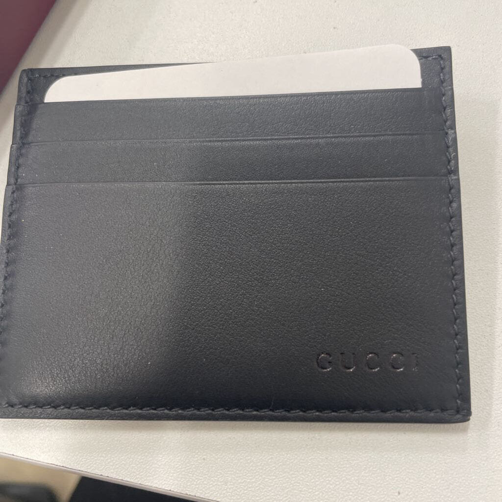 Black Leather Card Case
