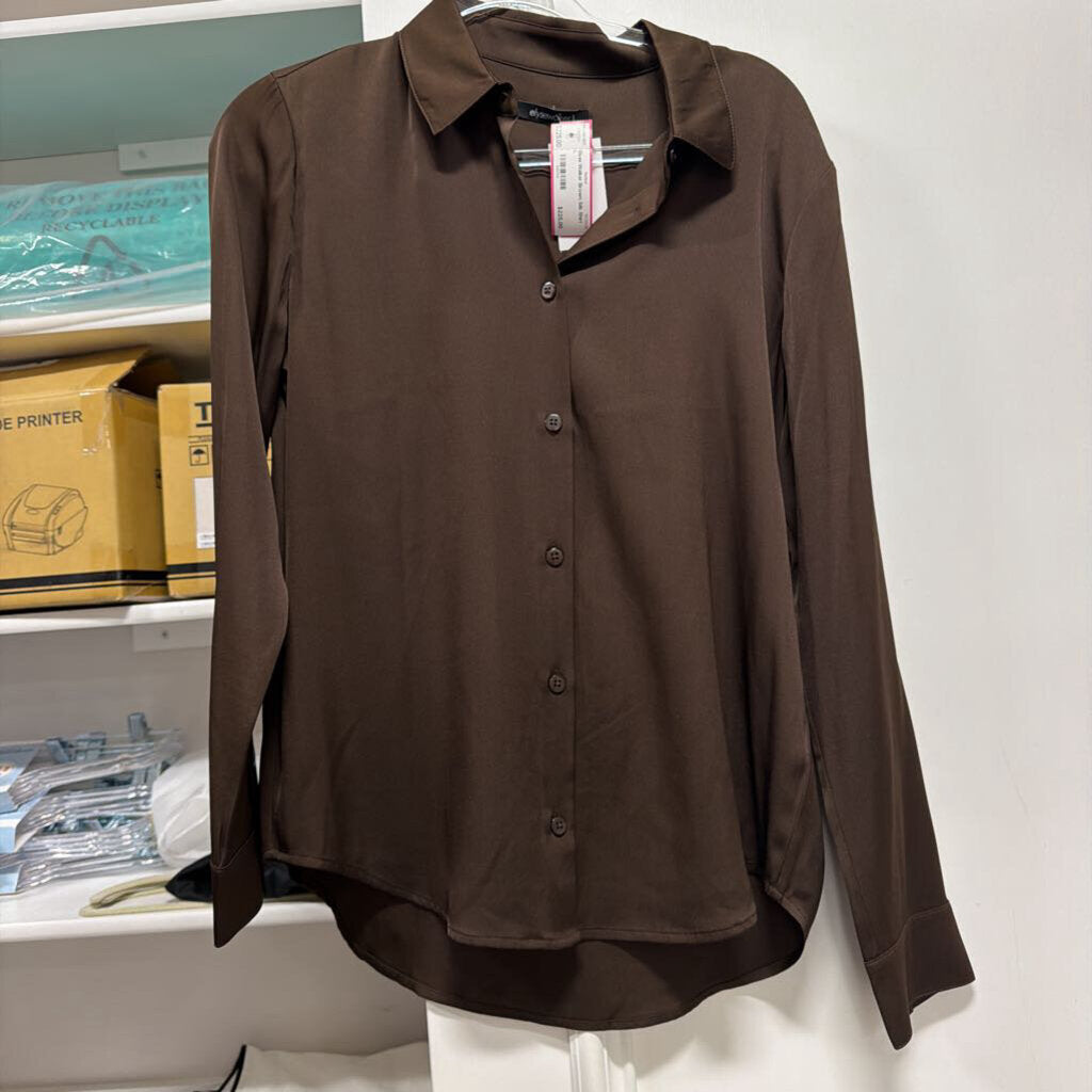 Brown Silk Shirt