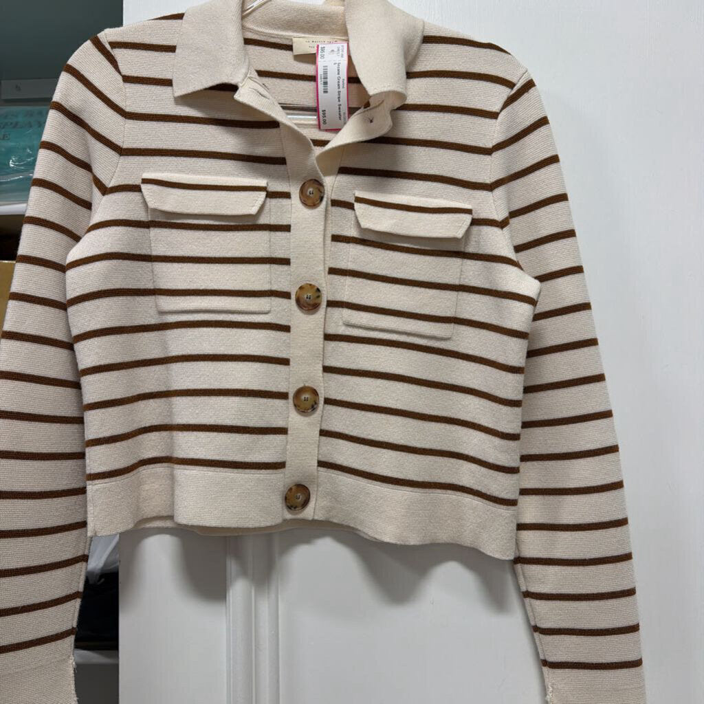 Cream Stripe Sweater