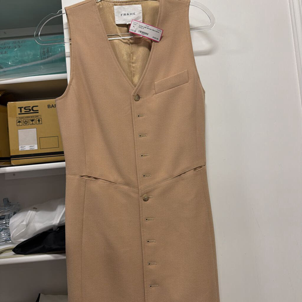 Light Brown Sleeveless Dress
