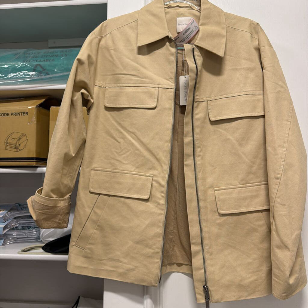Beige Cotton Pocket Jacket (NWT 248)