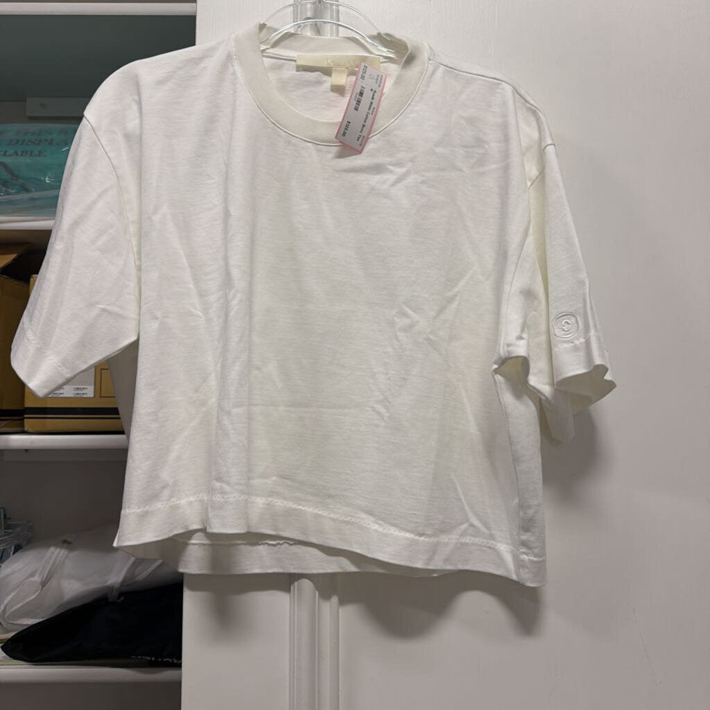 White Cotton Boxy Tee