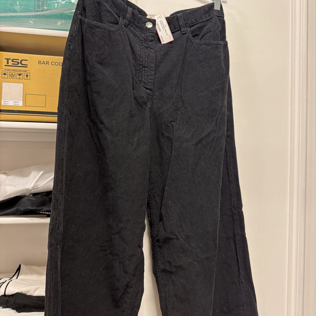 Black Wide Leg Corduroy Pant