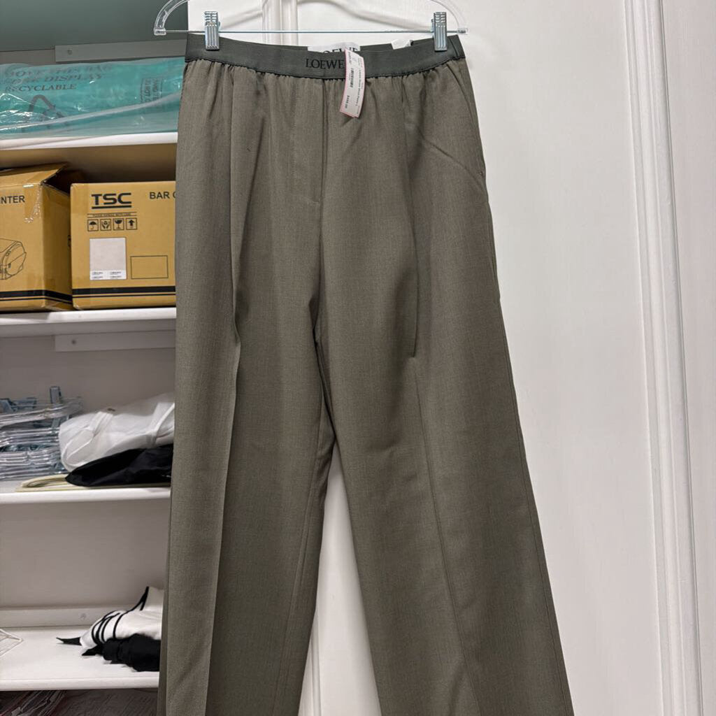 Green Wool Pants