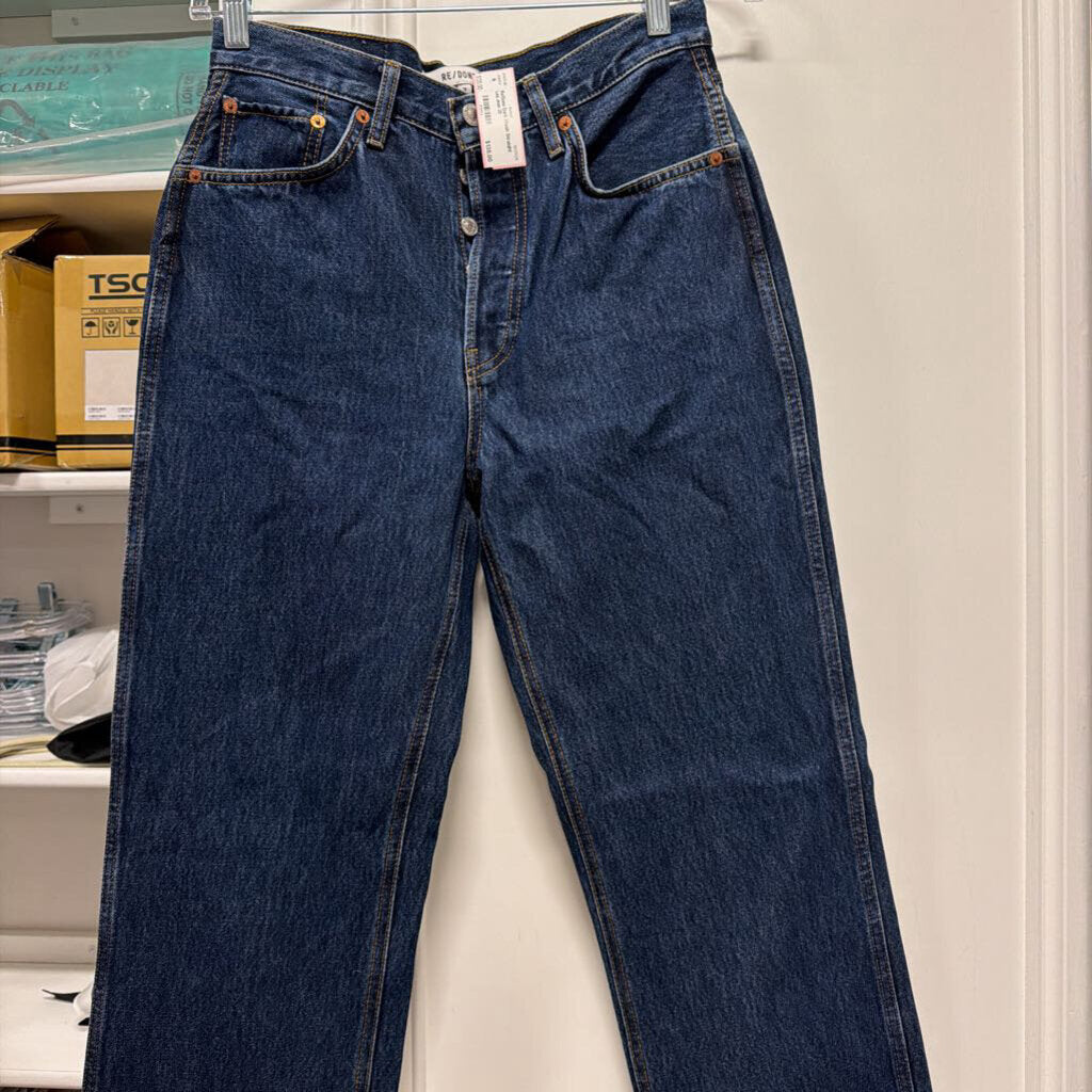 Dark Wash Straight Leg Jean