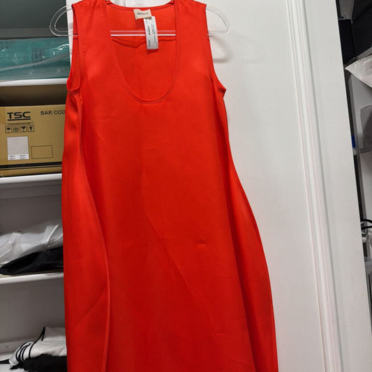 Red Silk Voluminous Dress (2400)